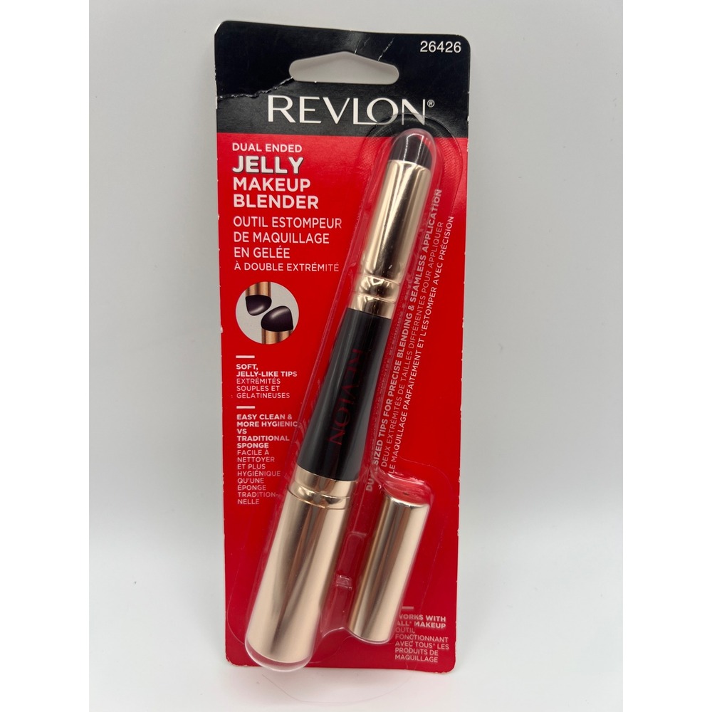 Revlon Dual Ended Jelly Makeup Blender 26426 Black Gold Applicator Tool NIP